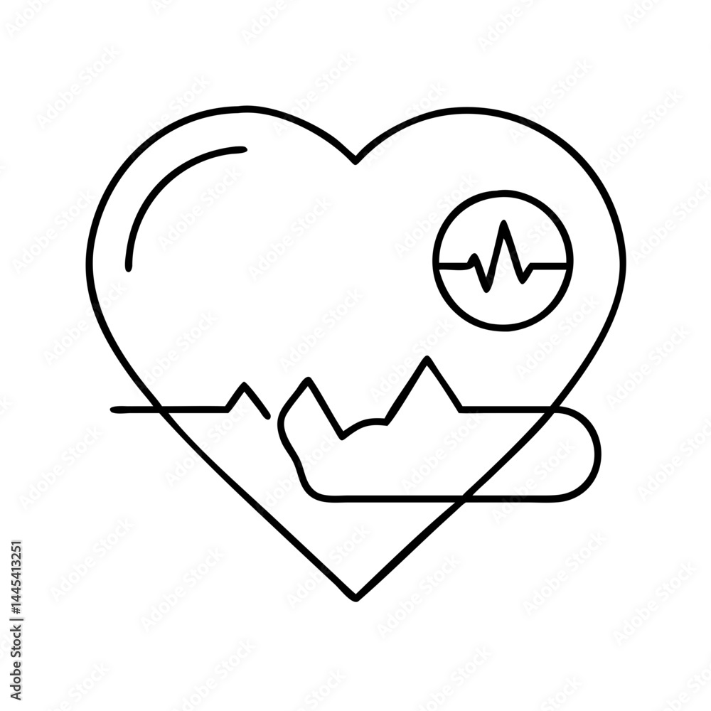 heart icon, heart line art - simple line art of heart, perfect for heart logos and icons heart icon, heart line art - simple line art of heart, perfect for heart logos and icons
