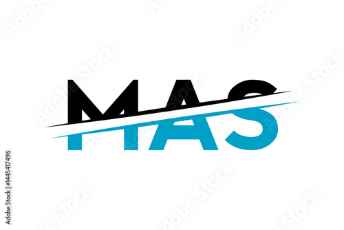 MAS Logo Design: Modern and Stylish Letter Concept for Unique Branding Identity"