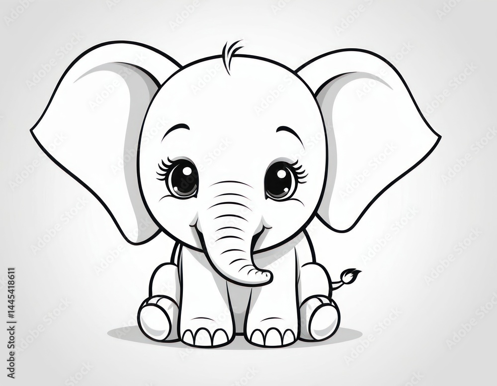 Obraz premium Adorable Baby Elephant