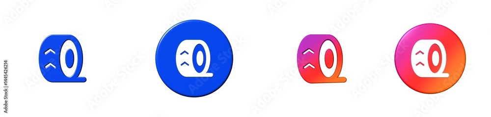 tire phosphor 3D icon tire phosphor 3D icon