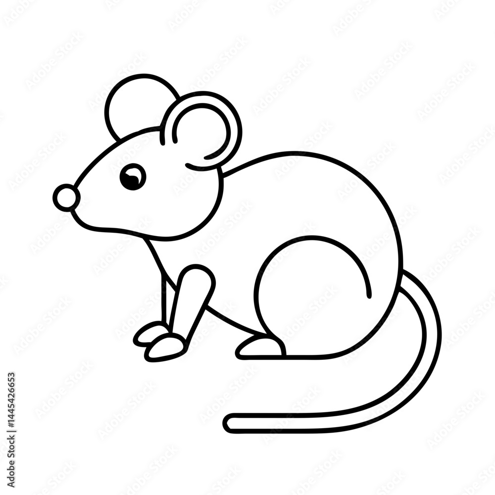 mouse icon, mouse line art - simple line art of mouse, perfect for mouse logos and icons mouse icon, mouse line art - simple line art of mouse, perfect for mouse logos and icons
