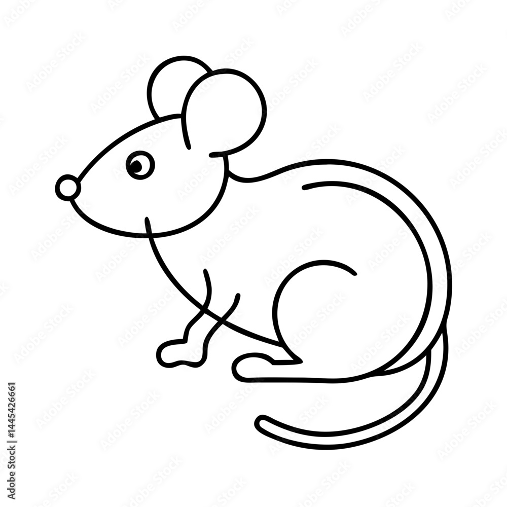 mouse icon, mouse line art - simple line art of mouse, perfect for mouse logos and icons mouse icon, mouse line art - simple line art of mouse, perfect for mouse logos and icons
