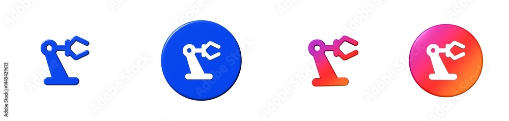 precision manufacturing business payments 3D icon precision manufacturing business payments 3D icon