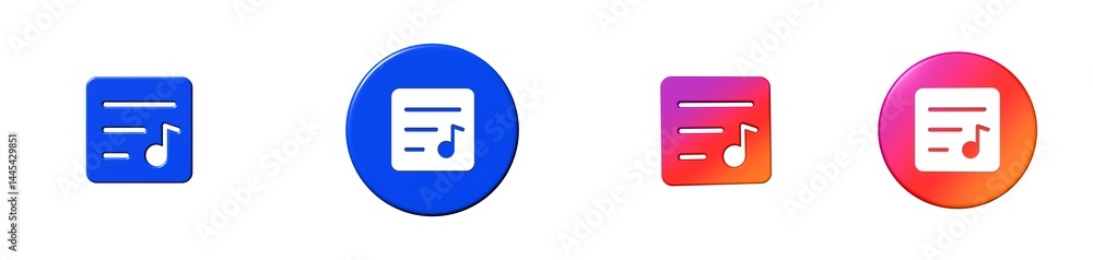 playlist phosphor 3D icon playlist phosphor 3D icon