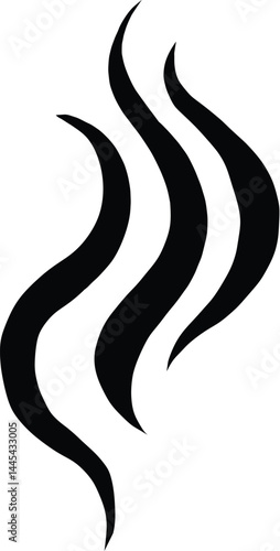 Aromas vaporize icon. Smells vector line icon, hot aroma, stink or cooking steam symbols, smelling or vapor, smoking or odors sign on white background