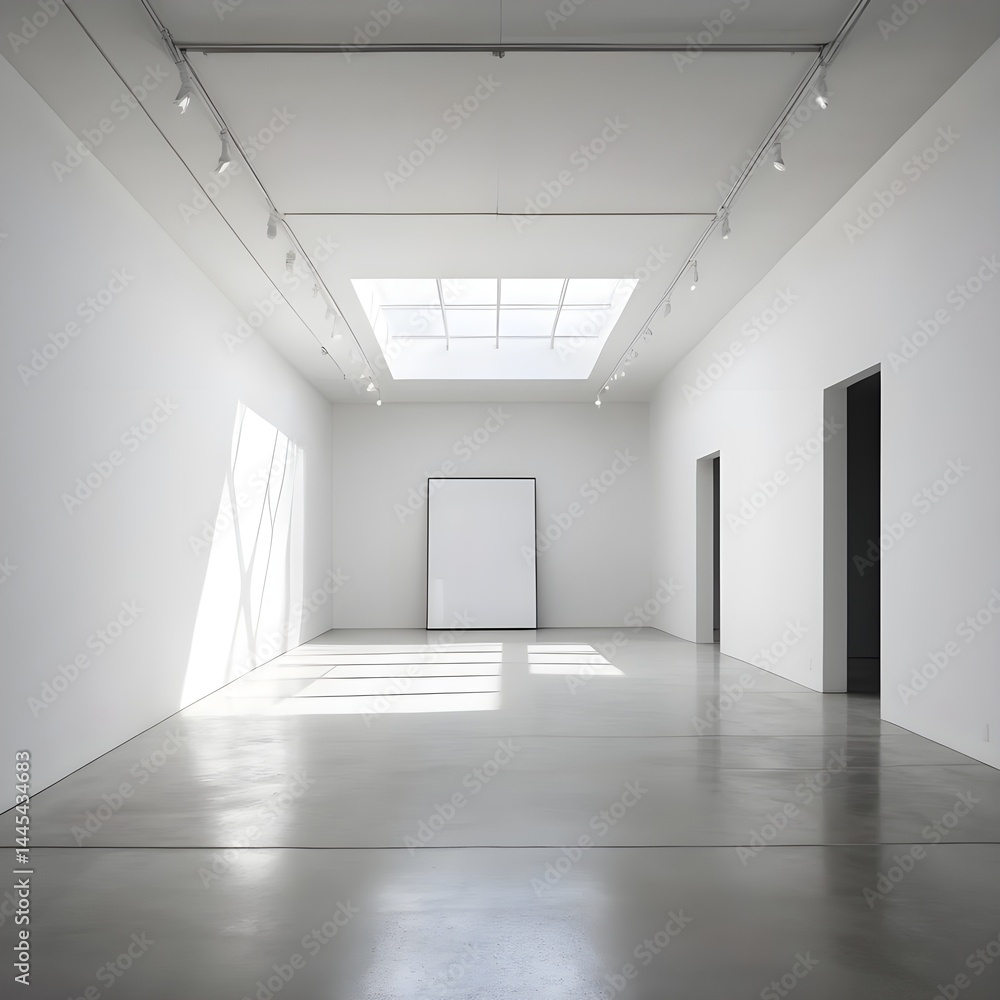 Minimalist Modern Art Gallery Interior Minimalist Modern Art Gallery Interior