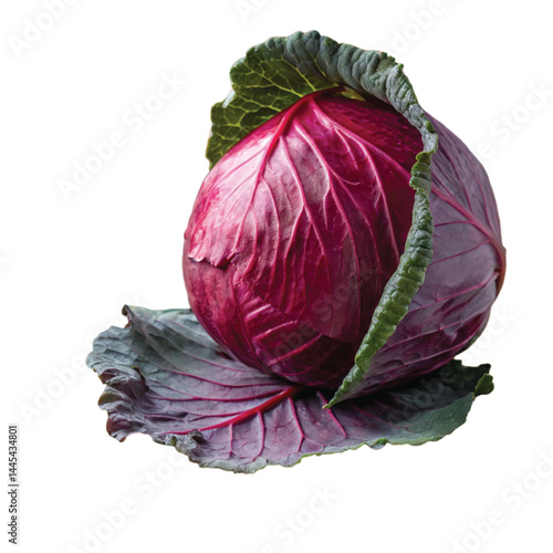 red cabbage isolated on png background 