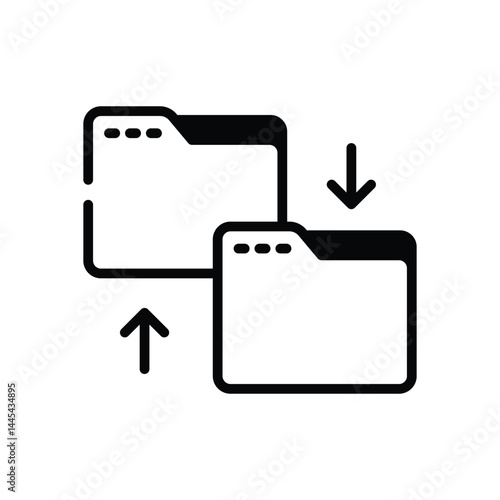 Transfers  Icon vector stock illustration
