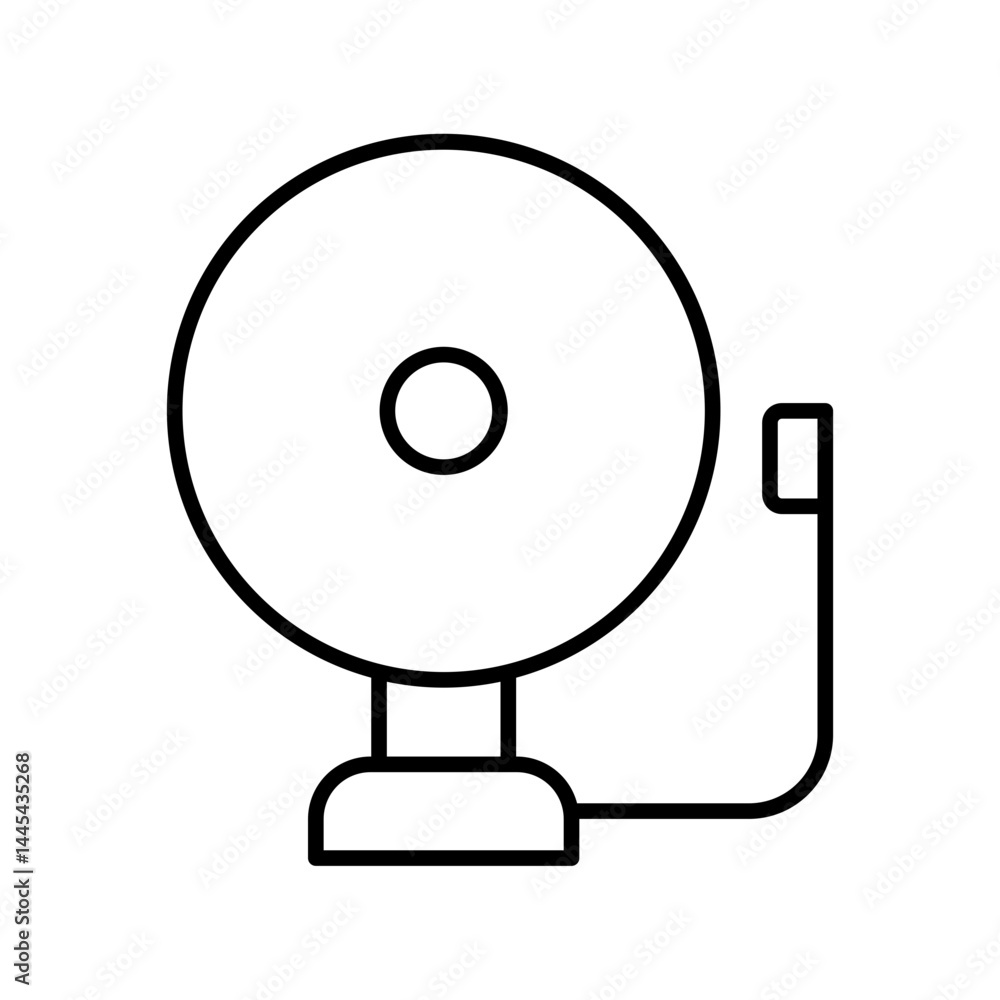 alarm bell line icon alarm bell line icon