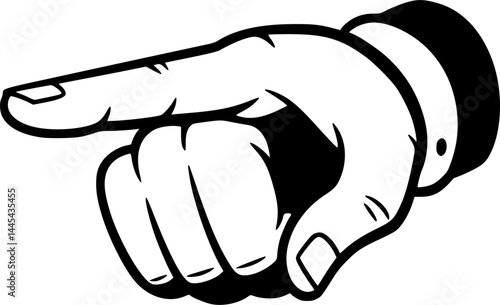 A hand pointing finger at you cartoon illustration, Want You Pointing Front Uncle Sam Need Finger Hand. A hand pointing a finger in a direction sign. Wearing a business suit in a vintage antique