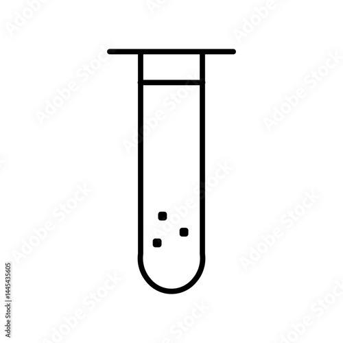 test tube line icon