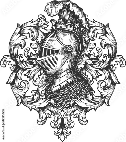 Coat of Arms Crest Knight Medieval Shield Heraldic
