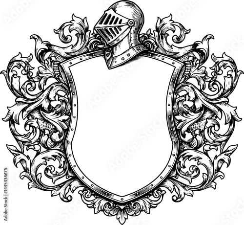 Coat of Arms Crest Knight Medieval Shield Heraldic
