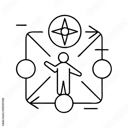 pathfinder icon, pathfinder line art - simple line art of pathfinder, perfect for pathfinder logos and icons