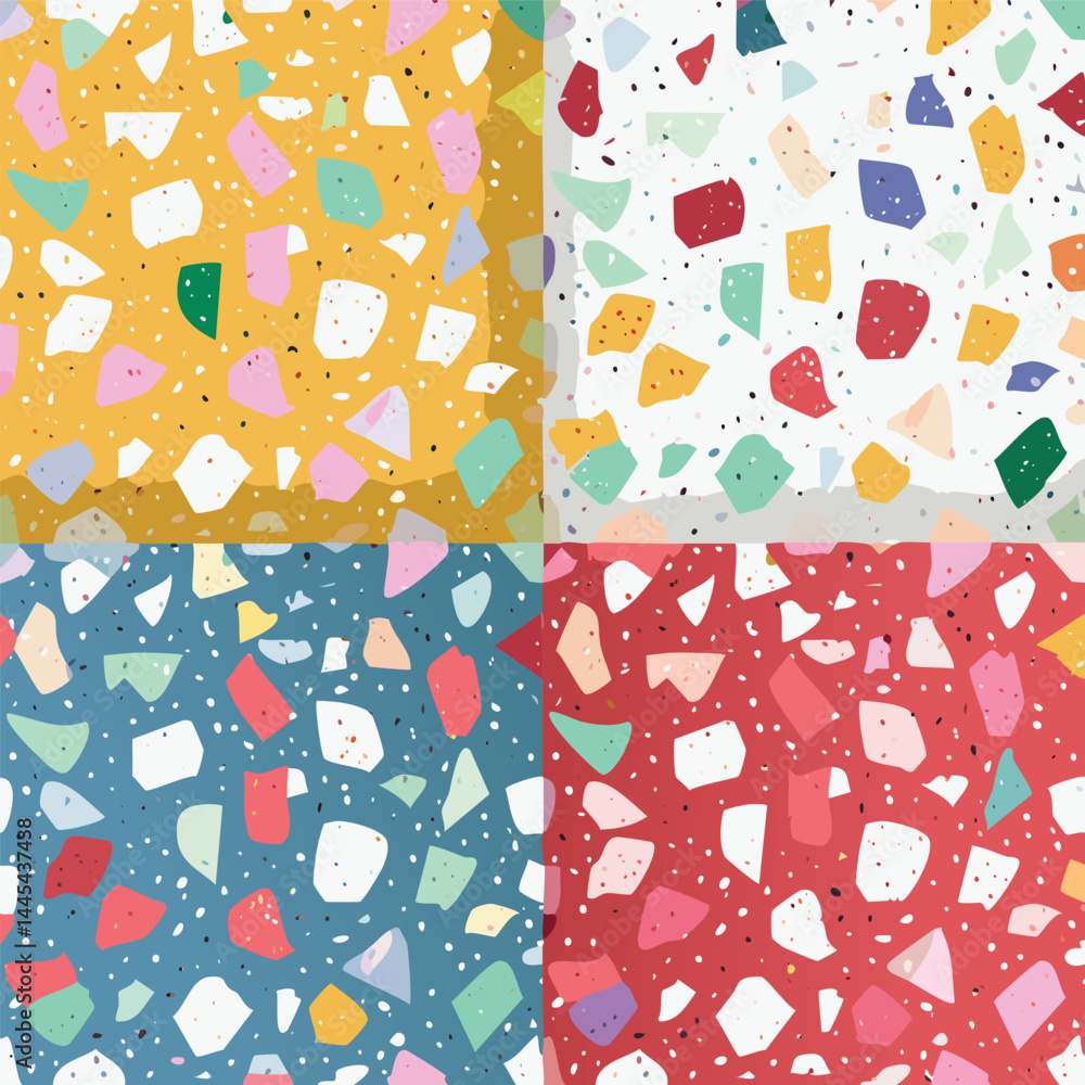 Terrazzo Seamless Pattern Collection Terrazzo Seamless Pattern Collection