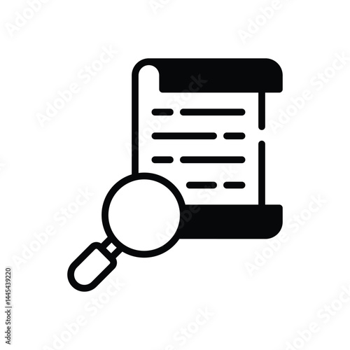 Document  Icon vector stock illustration