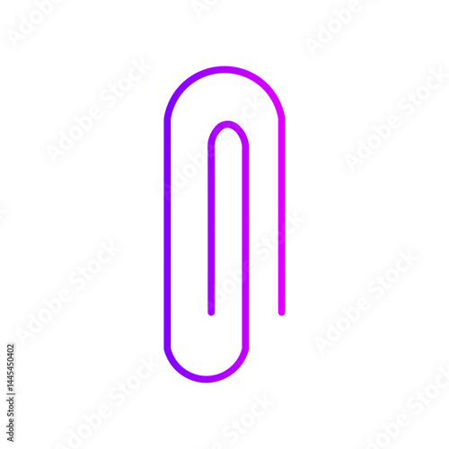 paper clip gradient icon