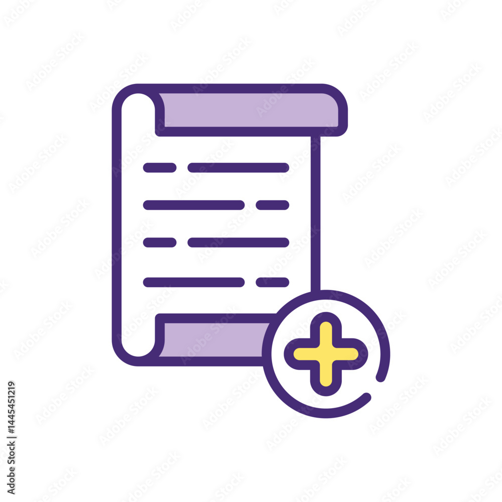 Add File Icon vector stock illustration Add File Icon vector stock illustration