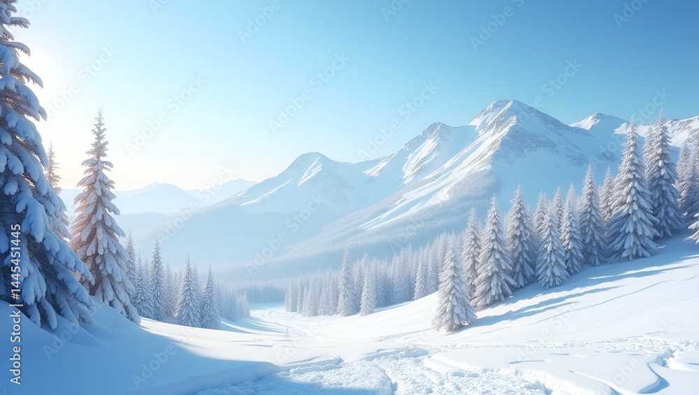 Ski Resort in Winter Wonderland: Snow-Covered Mountains, Cozy Chalets, Skiers Enjoying the Slopes, Perfect for Travel and Adventure Photography - Empty Space for Text Ski Resort in Winter Wonderland: Snow-Covered Mountains, Cozy Chalets, Skiers Enjoying the Slopes, Perfect for Travel and Adventure Photography - Empty Space for Text