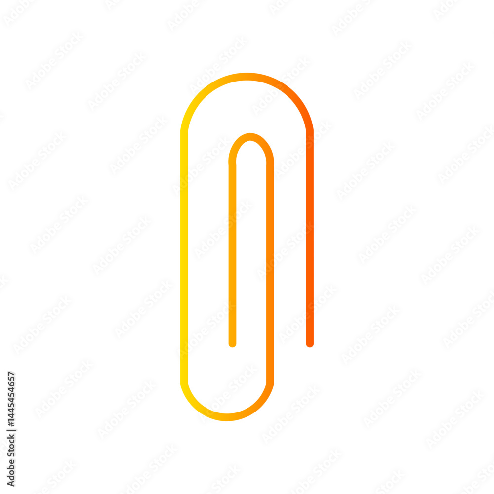 paper clip gradient icon paper clip gradient icon