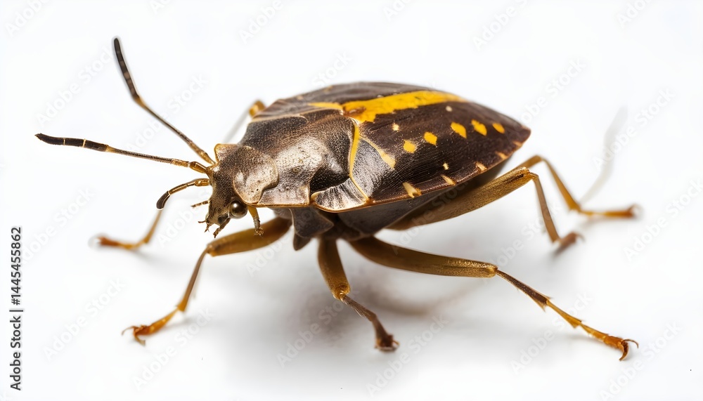 Close-up of a Striped Stink Bug Close-up of a Striped Stink Bug