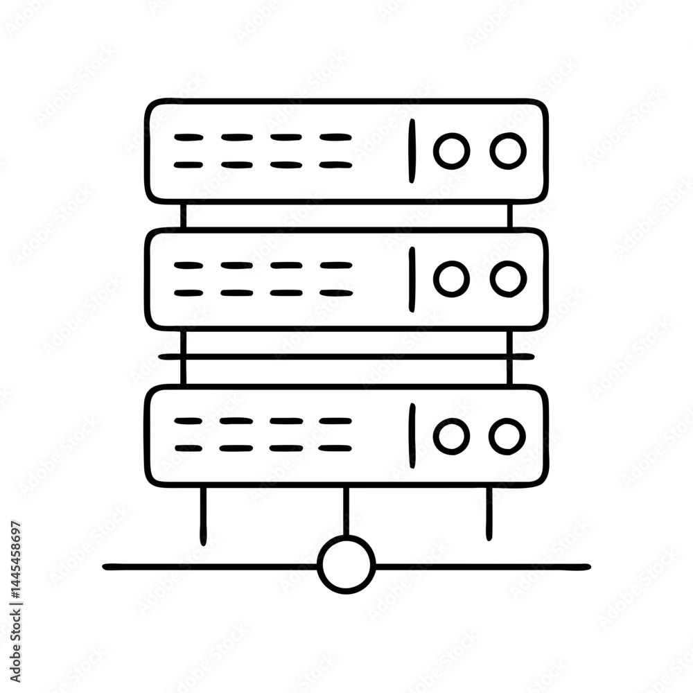 server icon, server line art - simple line art of server, perfect for server logos and icons server icon, server line art - simple line art of server, perfect for server logos and icons