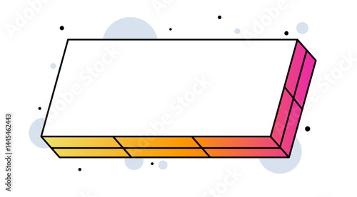Rectangle vector element. Creative contemporary concept. Popular design element.