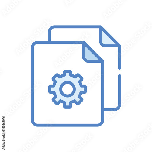 File Management Icon vector stock illustration
