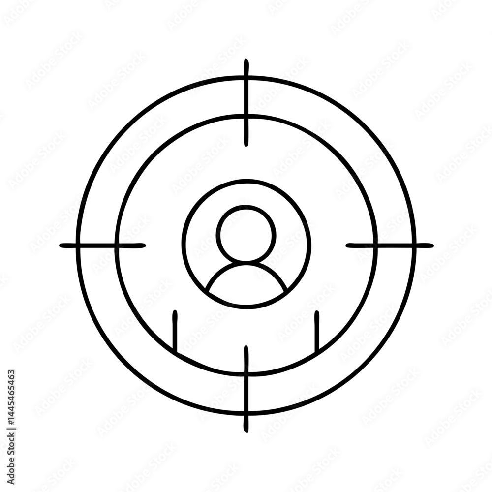 target focus icon, target focus line art - simple line art of target focus, perfect for target focus logos and icons target focus icon, target focus line art - simple line art of target focus, perfect for target focus logos and icons