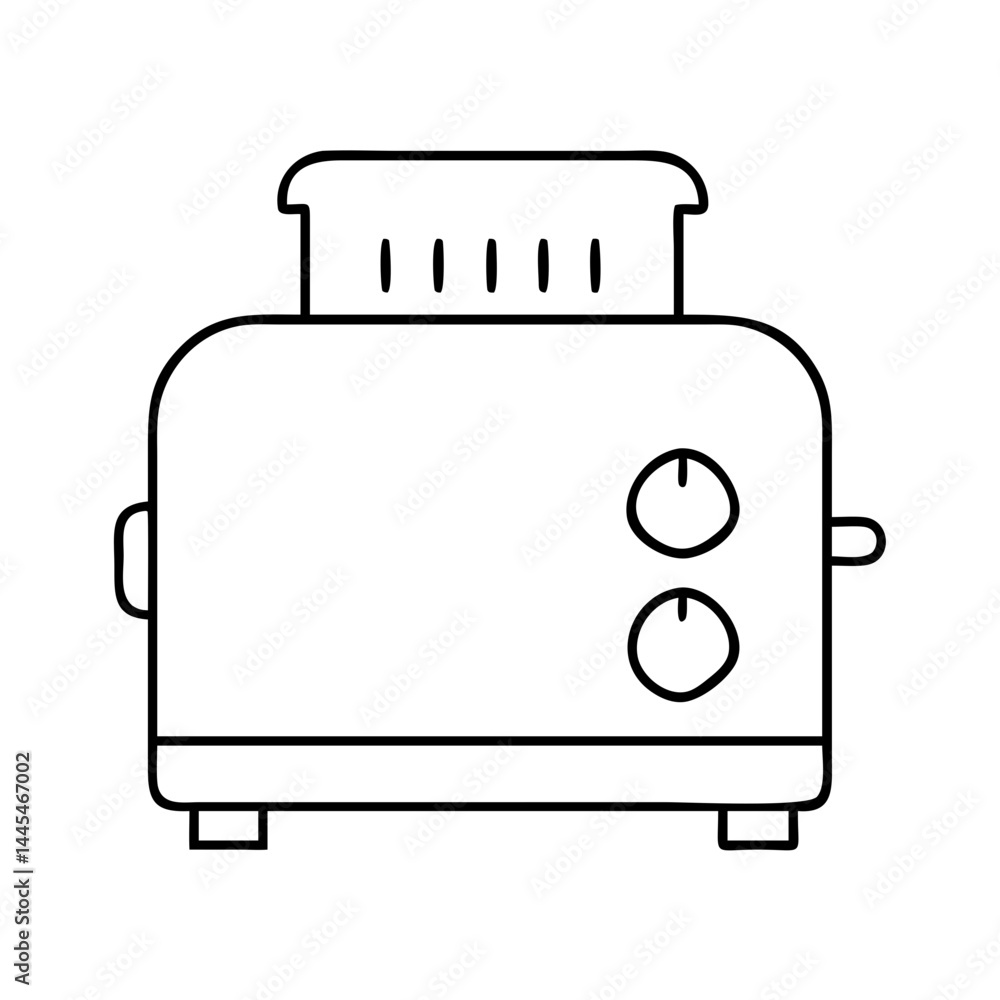 toaster icon, toaster line art - simple line art of toaster, perfect for toaster logos and icons toaster icon, toaster line art - simple line art of toaster, perfect for toaster logos and icons