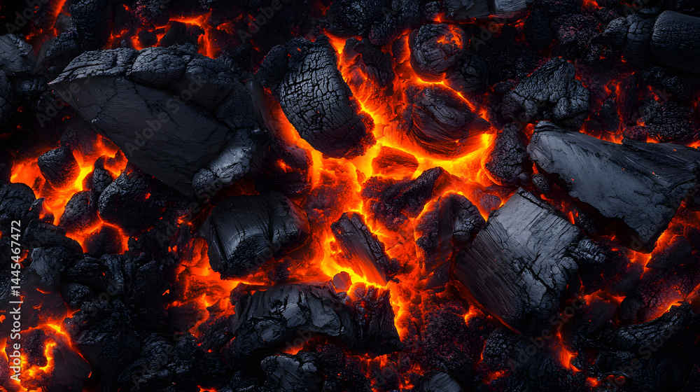 Hot glowing lava closeup background black orange heat Hot glowing lava closeup background black orange heat