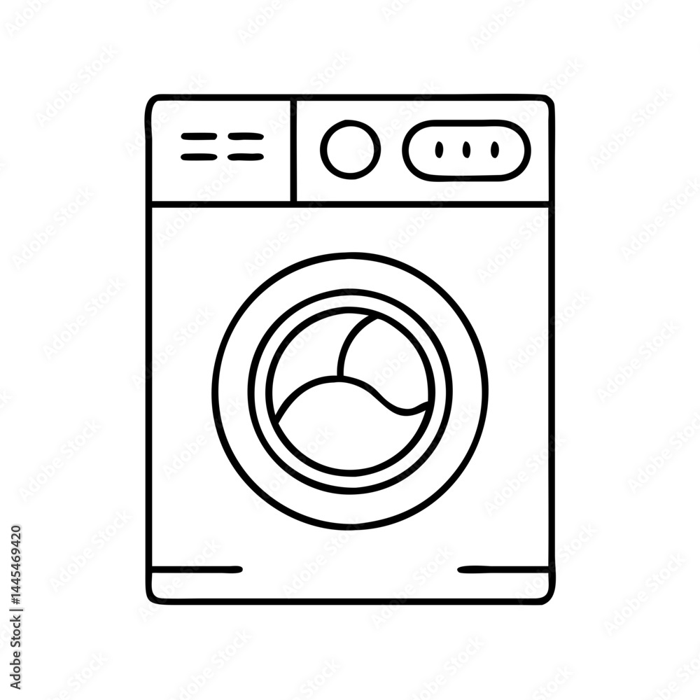 washing machine icon, washing machine line art - simple line art of washing machine, perfect for washing machine logos and icons washing machine icon, washing machine line art - simple line art of washing machine, perfect for washing machine logos and icons