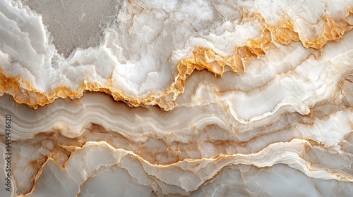 Super macro view of chaotic beige marble texture with mineral patterns