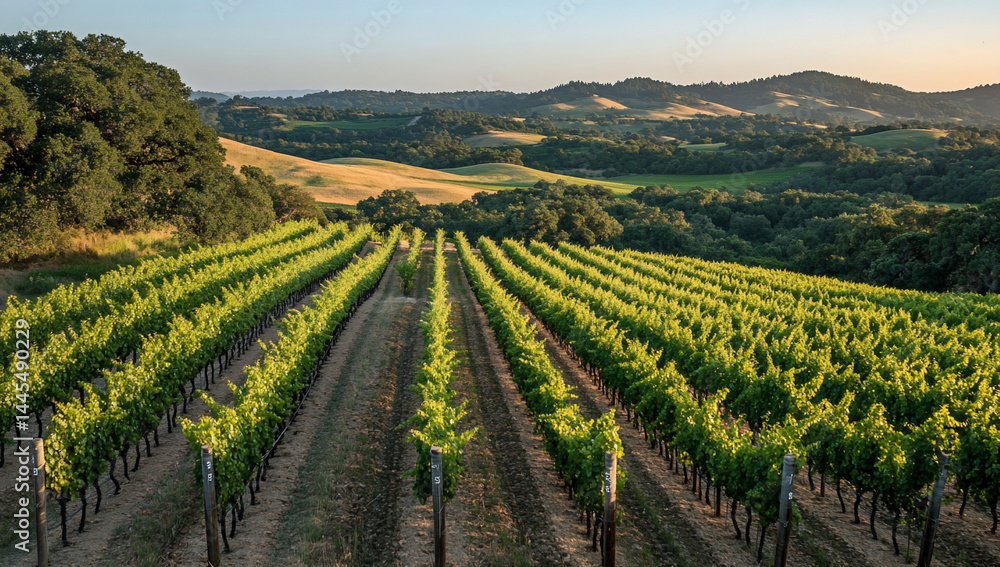 Fototapeta premium Lush, scenic vineyard