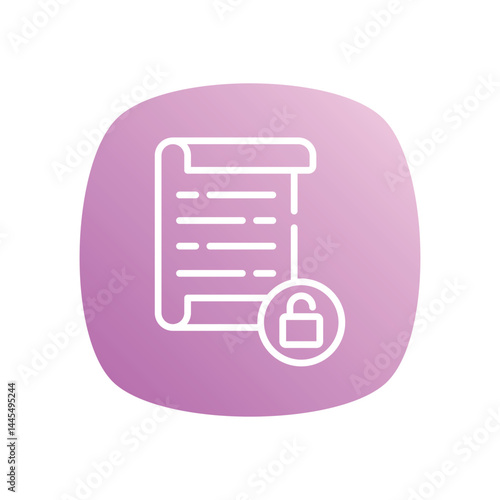 unlocked Icon vector stock illustration
