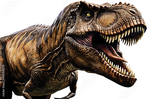 Fototapeta Naklejka Na Ścianę i Meble -  T-Rex dinosaur isolated on white background PNG