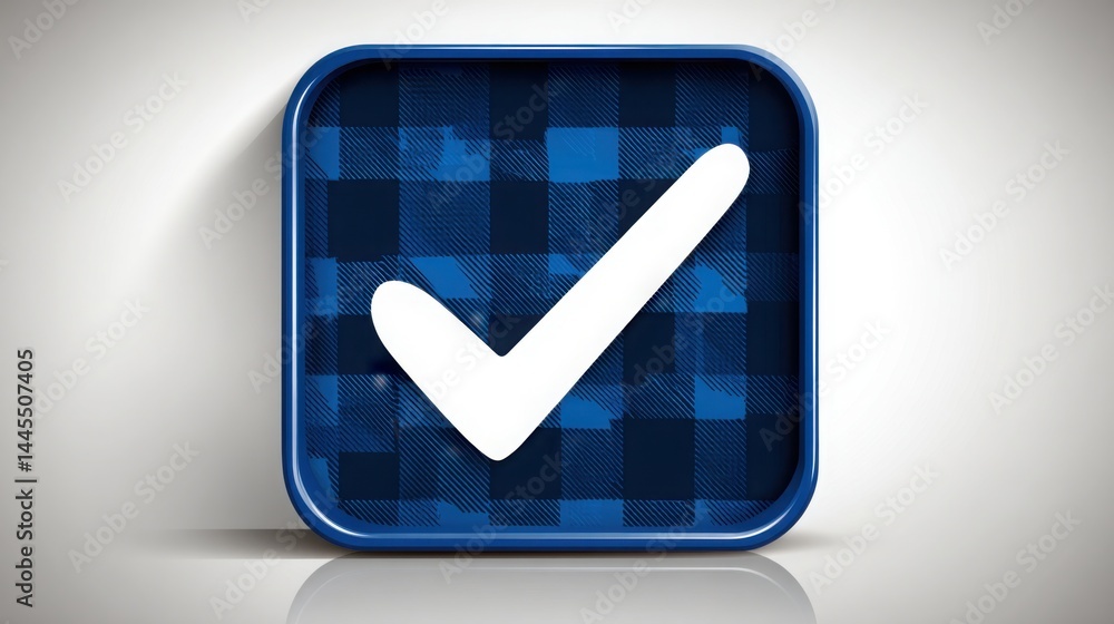 A clean and simple blue check mark icon representing approval and assurance in asset protection and financial security A clean and simple blue check mark icon representing approval and assurance in asset protection and financial security
