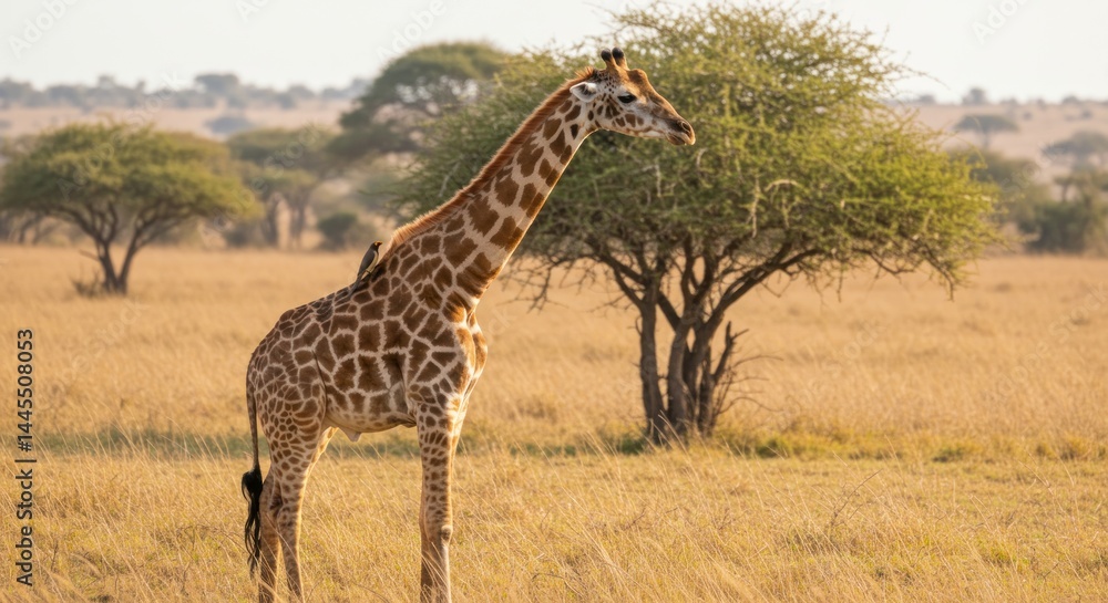 Obraz premium Giraffe in African Savanna - Photo