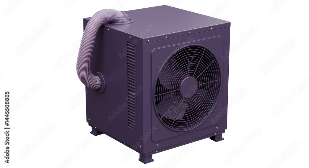 Fototapeta premium Isolated Air Source Heat Pump