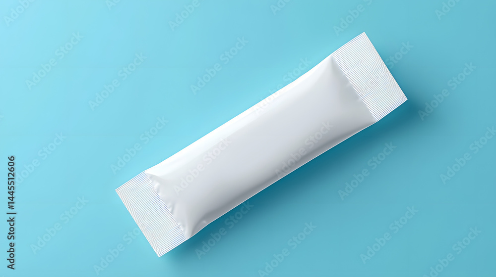 Top view white bar snack packaging template design Top view white bar snack packaging template design