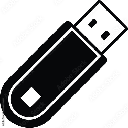 vector usb stick icon 