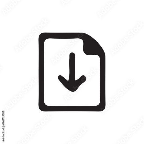 Download icon. Upload button. Flat design style.Download vector icon isolated on background. vector illustration eps 10.