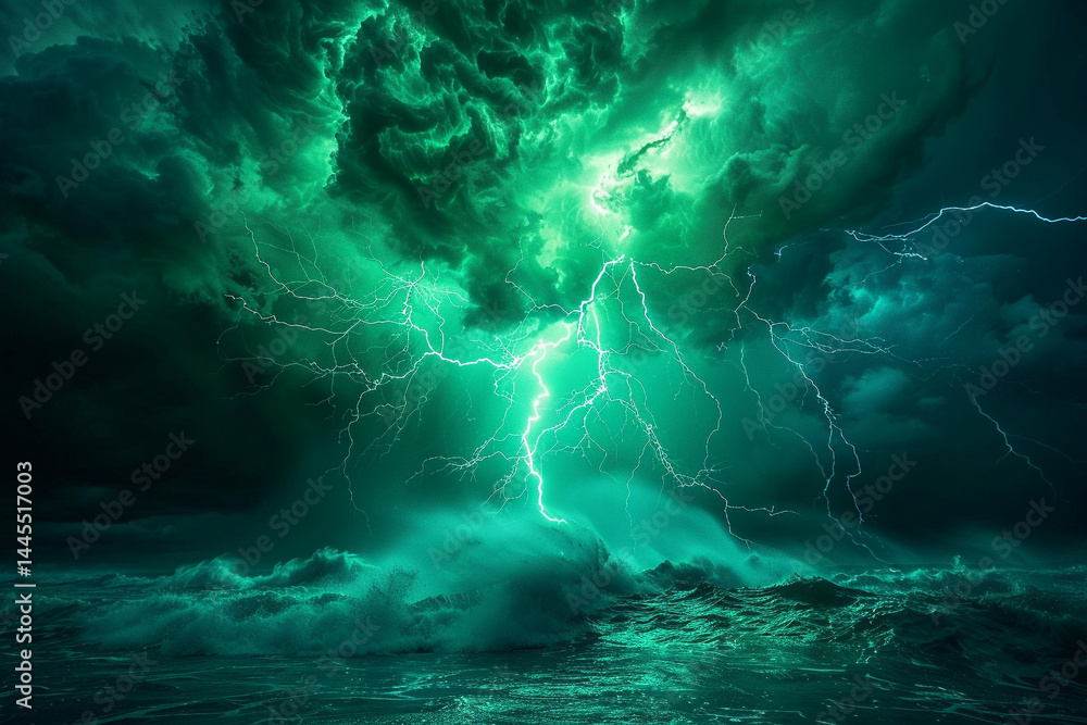 Experience the mesmerizing beauty of green lightning, a rare and captivating natural phenomenon that showcases its unique color, exceptional atmospheric conditions, and magical presence, transporting Experience the mesmerizing beauty of green lightning, a rare and captivating natural phenomenon that showcases its unique color, exceptional atmospheric conditions, and magical presence, transporting