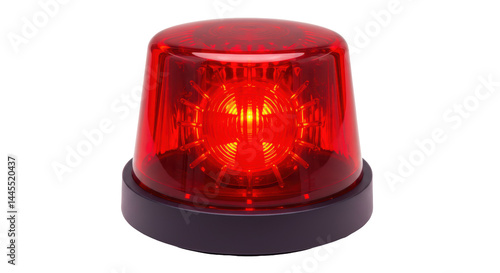 Obraz na płótnie Isolated Red Emergency Light