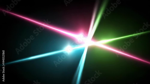 Wallpaper Mural Abstract composition of radiant light beams on dark background Torontodigital.ca