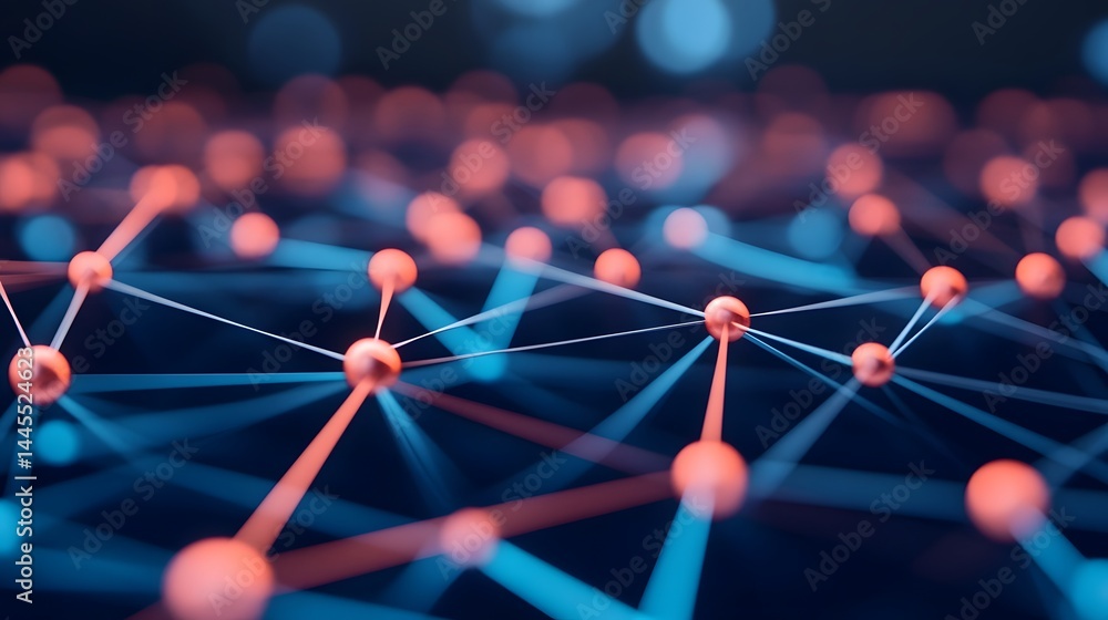 Dynamic digital network of interconnected nodes