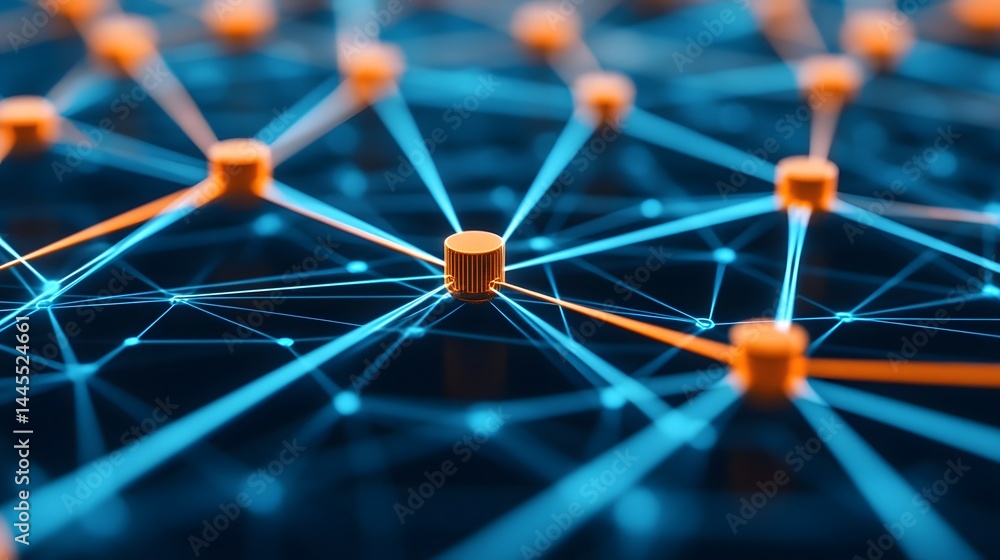 Dynamic network of interconnected digital nodes