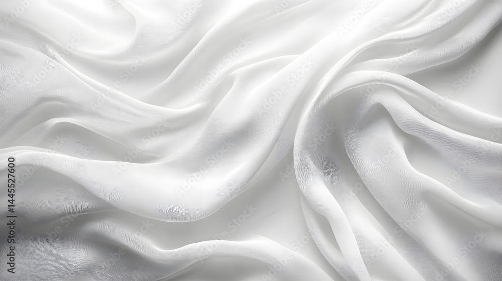 Elegant white fabric texture studio setting photography soft lighting close-up minimalist design Elegant white fabric texture studio setting photography soft lighting close-up minimalist design