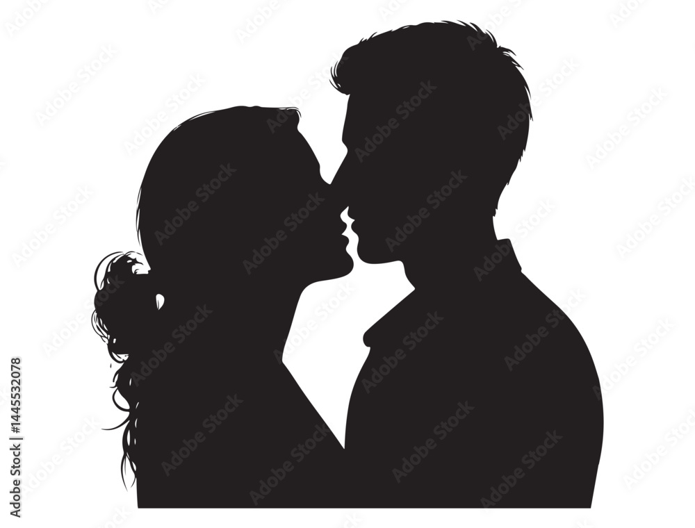 COUPLE PROFILE SILHOUETTE COUPLE PROFILE SILHOUETTE