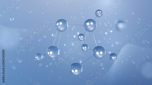 Photos oxazoline molecular structure, 3d model molecule, heterocyclic compound structur